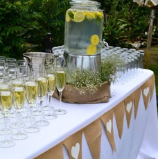 Wedding 11Jan14 Stables Drinks Table