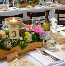 Wedding 11Jan14 Stables Table Settings